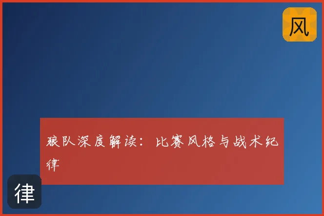狼队深度解读：比赛风格与战术纪律